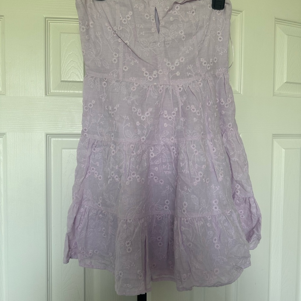 American Threads Lilac Floral Mini dress